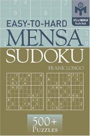 Cover of: Easy-to-Hard Mensa Sudoku