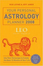 Cover of: Your Personal Astrology Planner 2008: Leo (Your Personal Astrology Planner)
