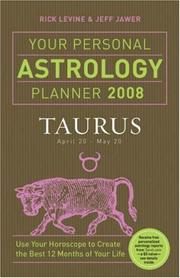 Cover of: Your Personal Astrology Planner 2008 by Rick Levine, Jeff Jawer