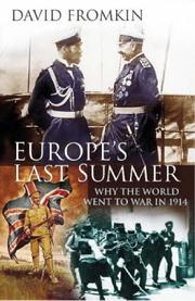 Cover of: Europe's Last Summer by David Fromkin