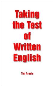 Cover of: Taking the Test of Written English