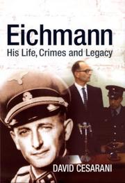 Cover of: EICHMANN by David Cesarani