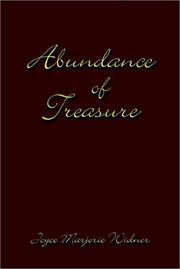 Cover of: Abundance of Treasure by Joyce Marjorie Widner