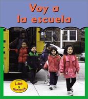 Cover of: Voy a LA Escuela / Going to School
