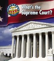 Cover of: What's the Supreme Court? (First Guide to Government)