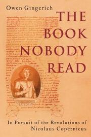 Cover of: The Book Nobody Read by Owen Gingerich