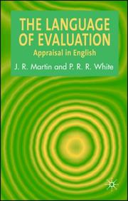 Cover of: Language of Evaluation: Appraisal in English