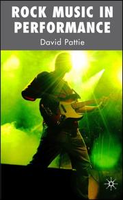 Cover of: Rock Music in Performance