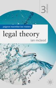 Cover of: Legal Theory (Palgrave Law Masters)