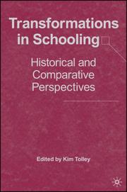 Cover of: Transformations in Schooling: Historical and Comparative Perspectives