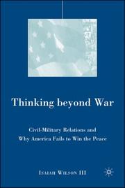 Cover of: Thinking beyond War | Isaiah Wilson
