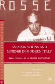 Cover of: Assassinations and Murder in Modern Italy by 