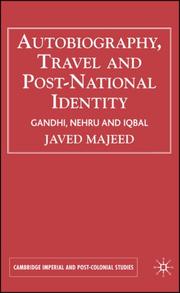 Cover of: Autobiography, Travel & Postnational Identity | Javed Majeed
