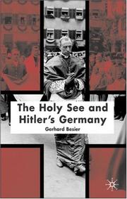 Cover of: The Holy See and Hitler's Germany