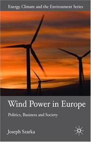 Cover of: Wind Power in Europe: Negotiating Political and Social Acceptance (Energy, Climate and the Environment)