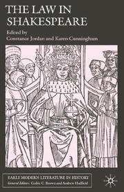 Cover of: The Law in Shakespeare (Early Modern Literature in History) by 