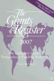 Cover of: The Grants Register 2007 by Palgrave Macmillan