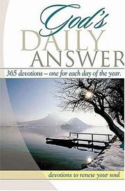 Cover of: God's Daily Answer: 365 Daily Devotional