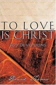 Cover of: To Love is Christ