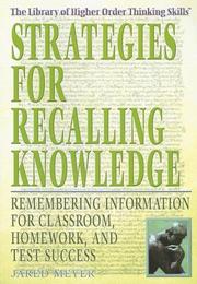 Cover of: Strategies for Recalling Knowledge