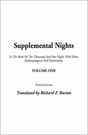 Cover of: Supplemental Nights