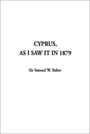 Cover of: Cyprus, As I Saw It in 1880