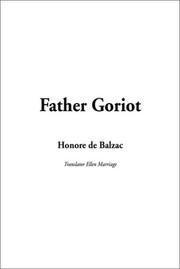 Cover of: Father Goriot by Honoré de Balzac