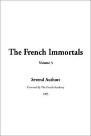 Cover of: The French Immortals by Indy Publications