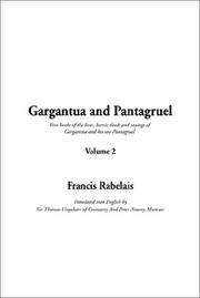 Cover of: Gargantua and Pantagruel (Volume II) by François Rabelais