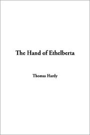 Cover of: The Hand of Ethelberta | Thomas Hardy