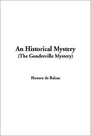 Cover of: An Historical Mystery by Honoré de Balzac