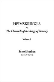 Cover of: Heimskringla Or, the Chronicle of the Kings of Norway