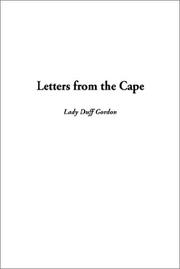 Cover of: Letters from the Cape