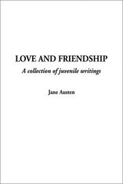 Cover of: Love and Friendship by Jane Austen