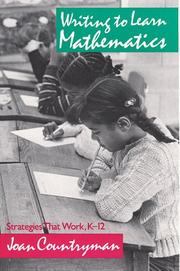Cover of: Writing to learn mathematics by Joan Countryman, Joan Countryman
