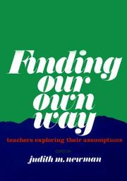 Cover of: Finding our own way by edited by Judith M. Newman.