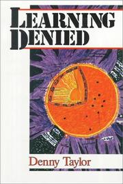 Cover of: Learning denied