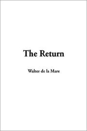 Cover of: The Return by Walter De la Mare