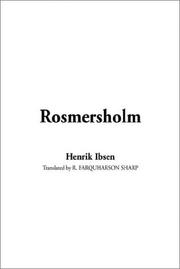 Cover of: Rosmersholm by Henrik Ibsen