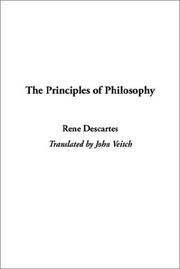 Cover of: The Principles of Philosophy by René Descartes