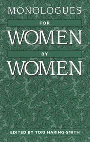Cover of: Monologues for women by women