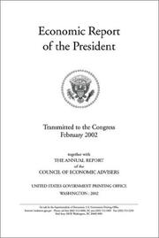 Cover of: Economic Report of the President, 2002