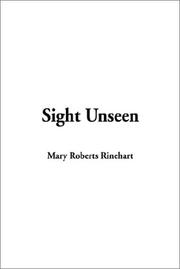 Cover of: Sight Unseen by Mary Roberts Rinehart