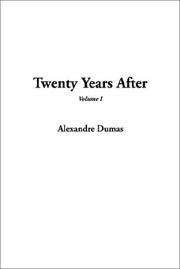 Cover of: Twenty Years After by Alexandre Dumas