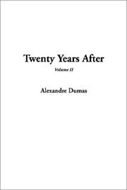 Cover of: Twenty Years After by Alexandre Dumas