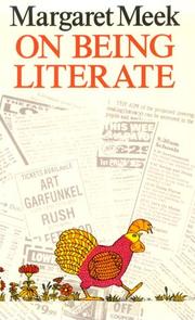 Cover of: On being literate
