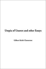 Cover of: Utopia of Usurers and Other Essays by Gilbert Keith Chesterton