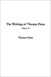 Cover of: The Writings of Thomas Paine by Thomas Paine