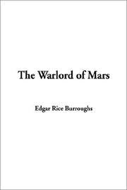 Cover of: The Warlord of Mars by Edgar Rice Burroughs