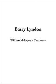 Cover of: Barry Lyndon by William Makepeace Thackeray